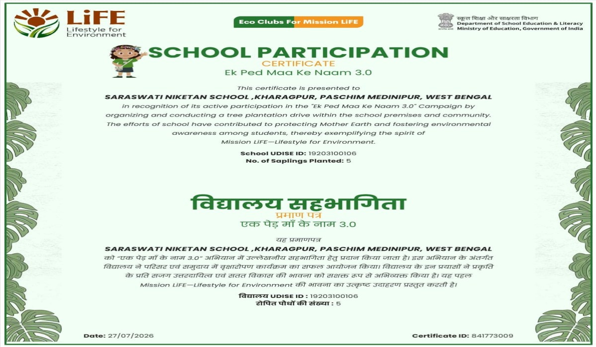 Eco Club For Mission Life
